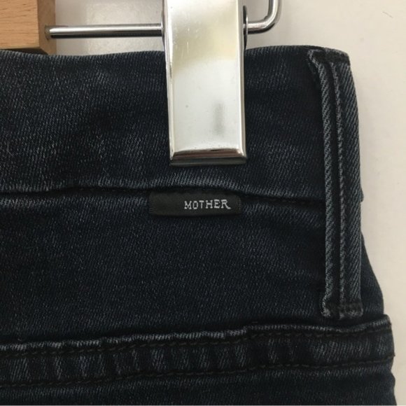 Mother High Waisted Looker Crop My Wildest Ride Wash Jeans - Picture 8 of 13